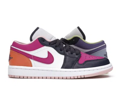 Pre-owned Jordan 1 Low Magenta (women's) Sneakers In Purple/white/navy Blue In Multi