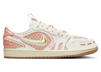 Pre-owned Jordan 1 Low Method Of Make V3 (women's) Sneakers In Sail/coconut Milk/washed Coral