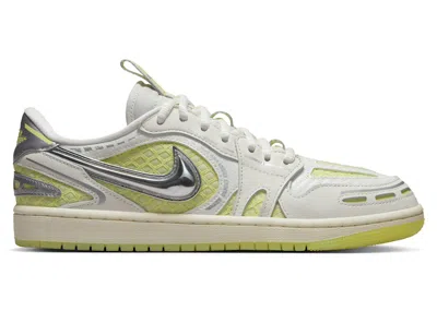 Pre-owned Jordan 1 Low Method Of Make V3 (women's) Sneakers In Sail/metallic Silver/luminous Green