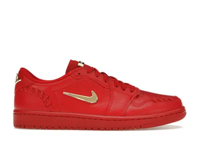 Pre-owned Jordan 1 Low Method Of Make (women's) Sneakers In Gym Red/metallic Gold