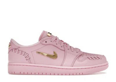 Pre-owned Jordan 1 Low Method Of Make (women's) Sneakers In Perfect Pink/sail/metallic Gold