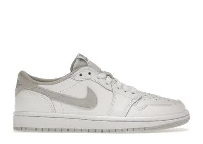 Pre-owned Jordan 1 Low Og (2021) (women's) Sneakers In White/neutral Grey