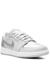 Jordan 1 Low Og "metallic Silver" Sneakers In White