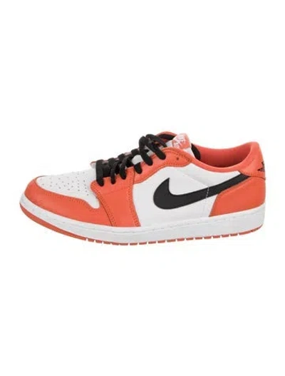 Pre-owned Jordan 1 Low "og Shattered Backboard Starfish" Sneakers In Orange