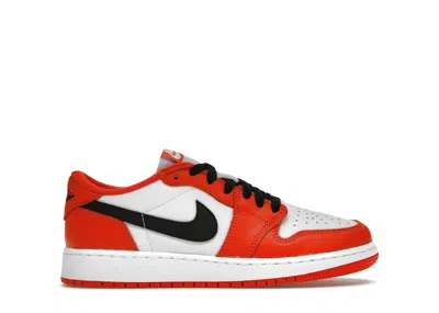 Pre-owned Jordan 1 Low Og Sneakers In Starfish/white/black