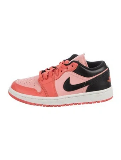 Pre-owned Jordan 1 Low Orange Black Sneakers