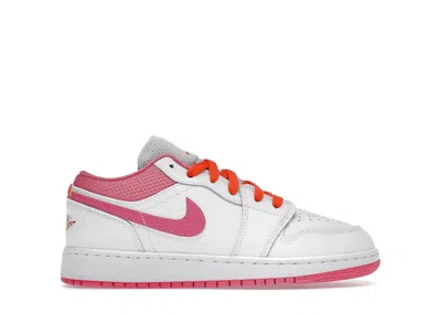 Pre-owned Jordan 1 Low Orange Sneakers In White/safety Orange/pinksicle In Multi