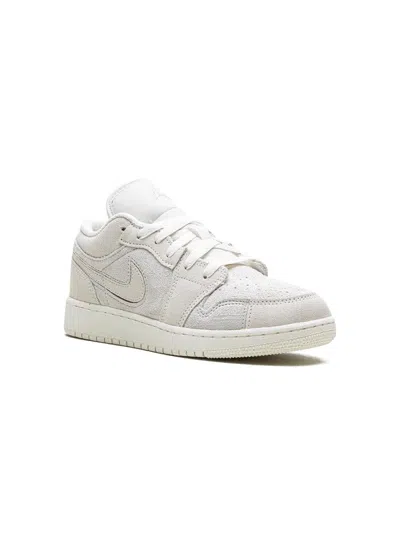 Jordan Kids'  1 Low "pale Ivory" Sneakers In White