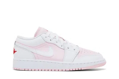 Jordan 1 Low Pink Foam Fire Red White Women's