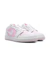 Jordan 1 Low "pink Foam/fire Red/white" Sneakers In Pink