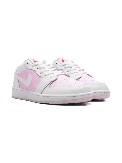 Jordan Kids'  1 Low "pink Foam/fire Red/white" Sneakers
