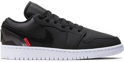 Pre-owned Jordan 1 Low Psg Paris Saintgermain Sneakers In Black/infrared 23/white