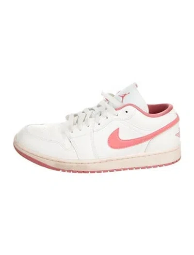 Pre-owned Jordan 1 Low Sail Guava Ice Pink Salt Athletic Sneakers In White
