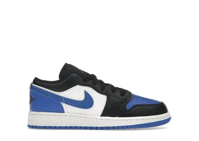 Pre-owned Jordan 1 Low Se Alternate Royal Toe Sneakers In White/black
