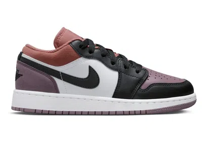 Pre-owned Jordan 1 Low Se Black Sneakers In White/sky Blue J Orange/sky Blue J Mauve In Multi