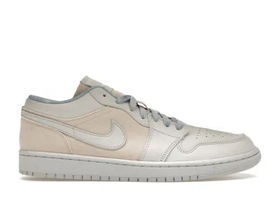 Pre-owned Jordan 1 Low Se Canvas (women's) Sneakers In Iris Whisper/sail/worn Blue