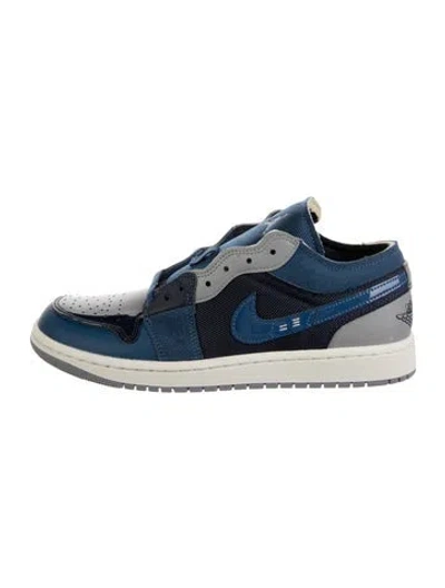 Pre-owned Jordan 1 Low Se Craft 'inside Out - Obsidian' Athletic Sneakers In Blue