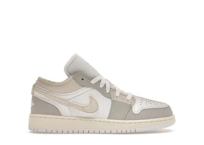 Pre-owned Jordan 1 Low Se Craft Inside Out Sneakers In Tech Grey/light Orewood Brown/white In Multi