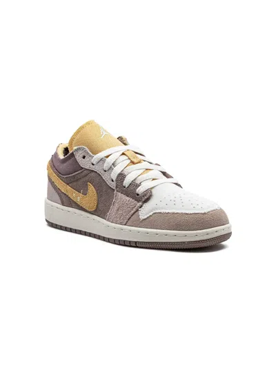 Jordan Kids'  1 Low Se Craft "taupe Haze" Sneakers In Taupe Haze/mint Foam/celestial Gold/fossil Stone/sail