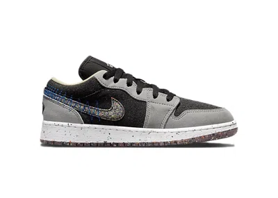 Pre-owned Jordan 1 Low Se Crater Sneakers In Grey/black