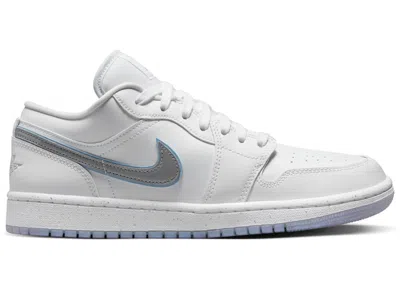 Pre-owned Jordan 1 Low Se Dare To Fly (women's) Sneakers In White/metallic Silver
