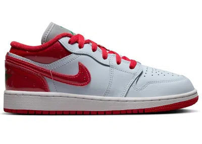 Pre-owned Jordan 1 Low Se Gatorade Pack Red Sneakers In Football Grey/pine Green/white