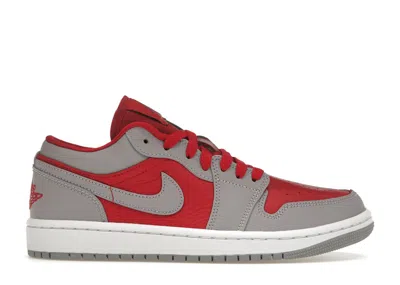 Pre-owned Jordan 1 Low Se Homage Split (women's) Sneakers In Gym Red/cement Grey/black