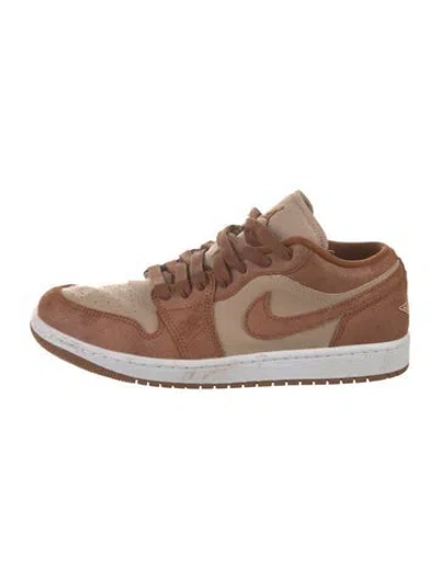 Pre-owned Jordan 1 Low Se Legend Coffee Athletic Sneakers In Brown