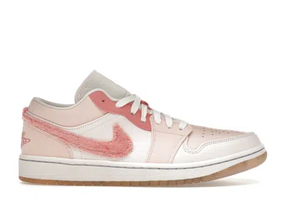 Pre-owned Jordan 1 Low Se Mighty Swooshers (women's) Sneakers In Pastel Pink/white