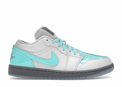 Pre-owned Jordan 1 Low Se Polaroid (women's) Sneakers In Photon Dust/aurora Green/smoke Grey