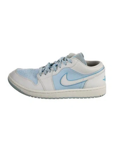 Pre-owned Jordan 1 Low Se Reverse Ice Blue Athletic Sneakers
