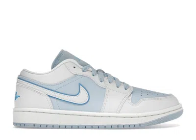 Pre-owned Jordan 1 Low Se Reverse (women's) Sneakers In Sail/dark Powder Blue/ice Blue
