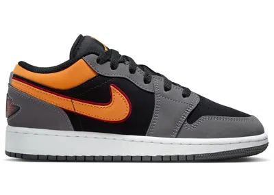 Pre-owned Jordan 1 Low Se Sneakers In Black/vivid Orange/light Graphite