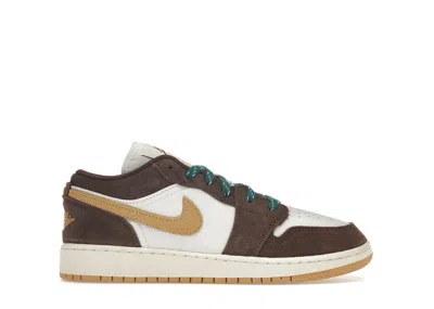 Pre-owned Jordan 1 Low Se Sneakers In Cacao Wow/twine
