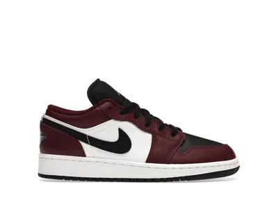 Pre-owned Jordan 1 Low Se Sneakers In Dark Beetroot/black/roma Green In Multi
