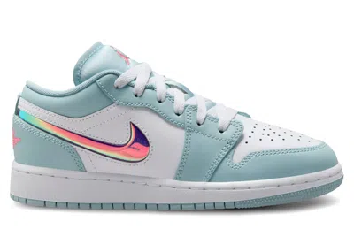 Pre-owned Jordan 1 Low Se Sneakers In Ocean Bliss/atomic Pink/white