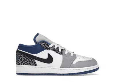Pre-owned Jordan 1 Low Se Sneakers In White/grey/true Blue