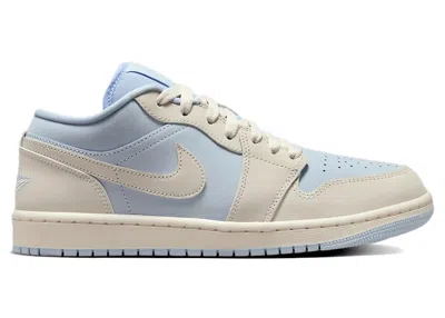 Pre-owned Jordan 1 Low Se (women's) Sneakers In Hydrogen Blue/sail
