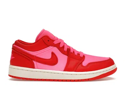 Pre-owned Jordan 1 Low Se (women's) Sneakers In Pink Blast/chile Red/sail