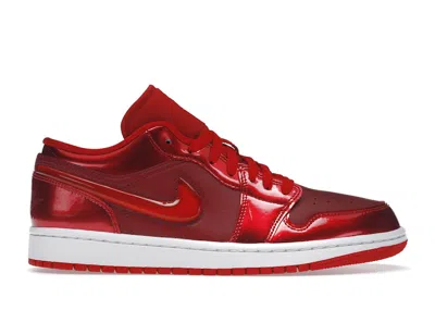 Pre-owned Jordan 1 Low Se (women's) Sneakers In Pomegranate/university Red/white