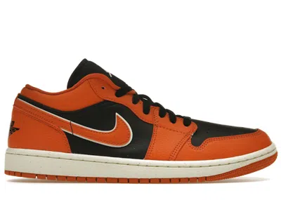 Pre-owned Jordan 1 Low Se (women's) Sneakers In Sport Spice/coconut Milk/black In Multi