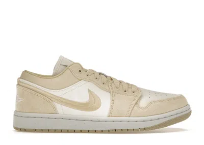 Pre-owned Jordan 1 Low Se (women's) Sneakers In Team Gold/tan