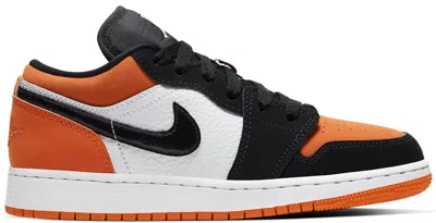 Pre-owned Jordan 1 Low Shattered Backboard Sneakers In Black/white/starfish In Multi