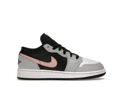 Pre-owned Jordan 1 Low Sneakers In Black/grey/pink