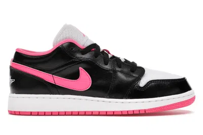 Pre-owned Jordan 1 Low Sneakers In Black/white/hyper Pink