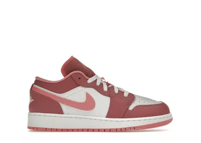 Pre-owned Jordan 1 Low Sneakers In Desert Berry/coral Chalk/white In Multi