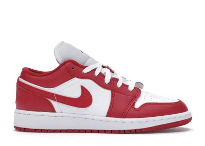 Pre-owned Jordan 1 Low Sneakers In Gym Red/white In Multi