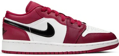 Pre-owned Jordan 1 Low Sneakers In Noble Red/black/white