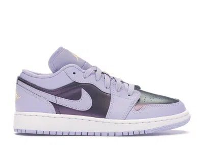 Pre-owned Jordan 1 Low Sneakers In Oxygen Purple/monsoon Blue