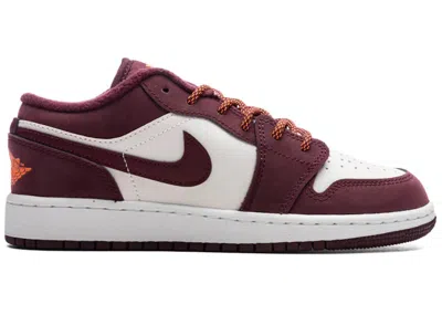 Pre-owned Jordan 1 Low Sneakers In Phantom/night Maroon/total Orange